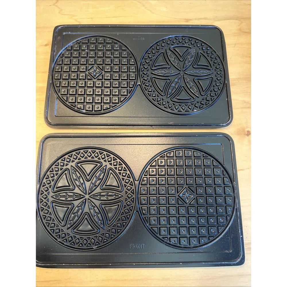 Pizzelle Cookie Form Plates Villaware Prego Model 3600-NS Waffle Accessory